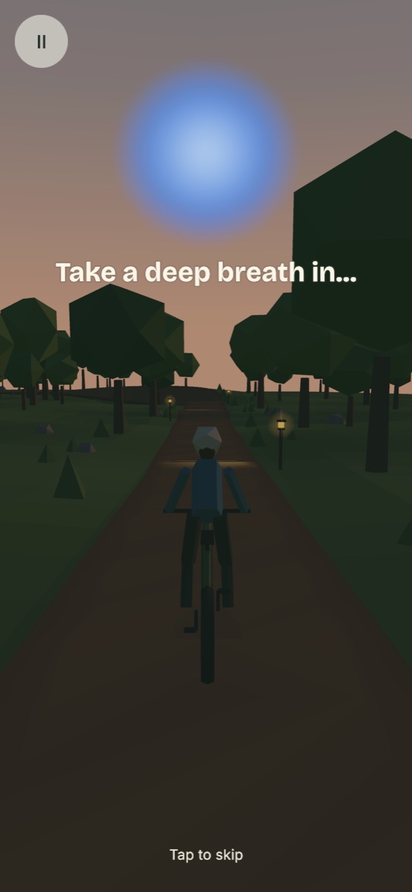 Breathe: the breath before each ride